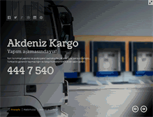 Tablet Screenshot of akdenizkargo.com